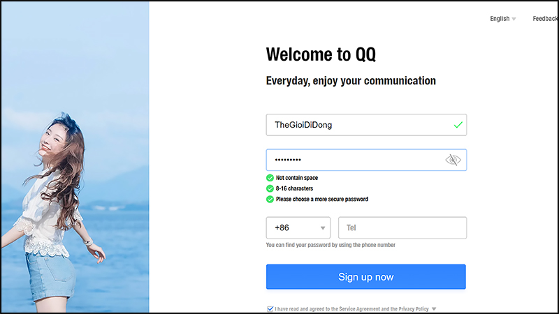 Đăng ký mật khẩu