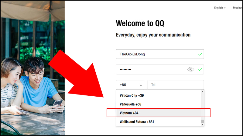 họn vùng đầu số điện thoại +84 