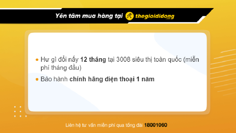 Chính sách bảo hành tại Thế Giới Di Động