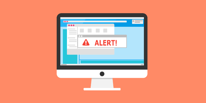 Bảng cửa sổ pop up thường là bước đầu tiên để Scareware dẫn dụ người dùng