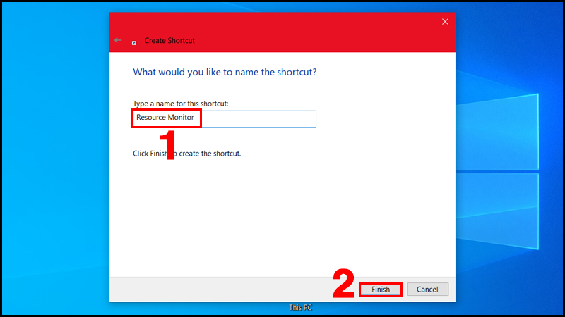 Tạo phím tắt ngoài desktop