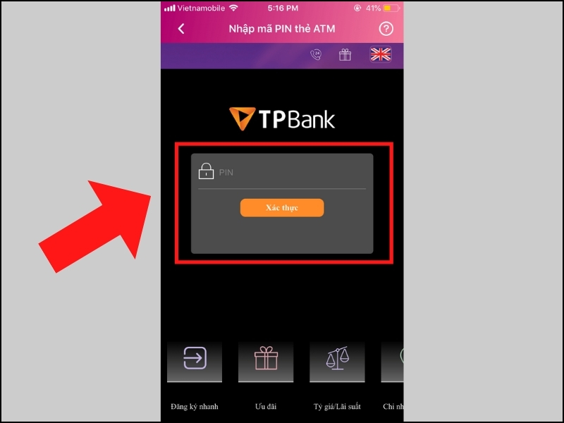 Nhập mã PIN