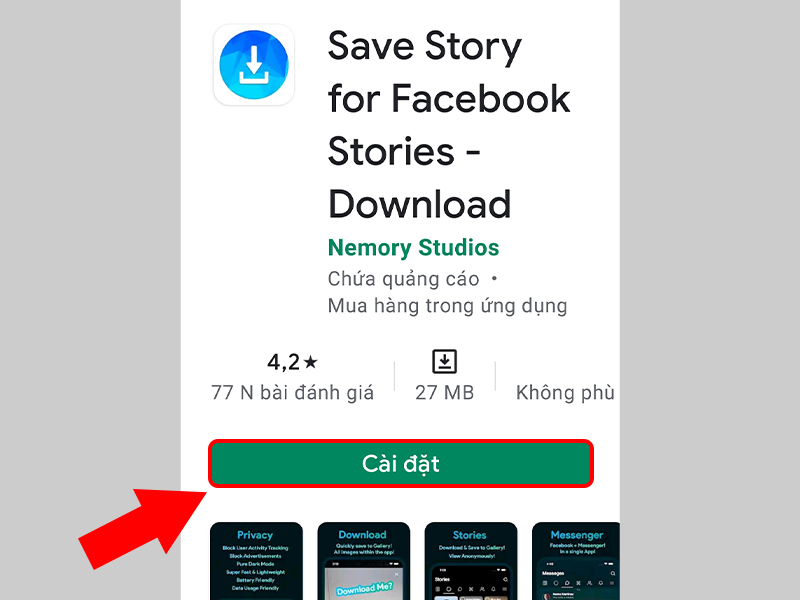 Tải ứng dụng Save Story For Facebook về điện thoại