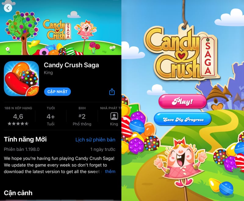 App Candy Crush Sag