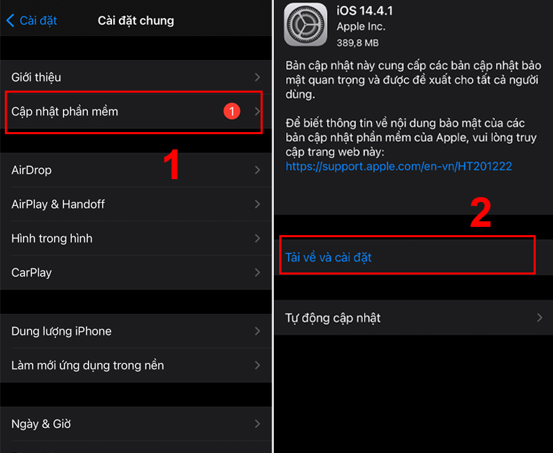 Cách cập nhật lên iOS 15 chính thức