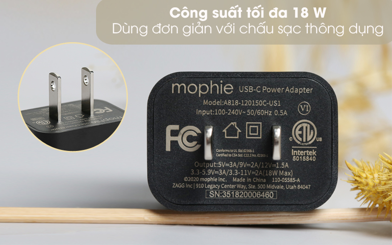 Phù hợp với iPhone 12 với công suất 18W