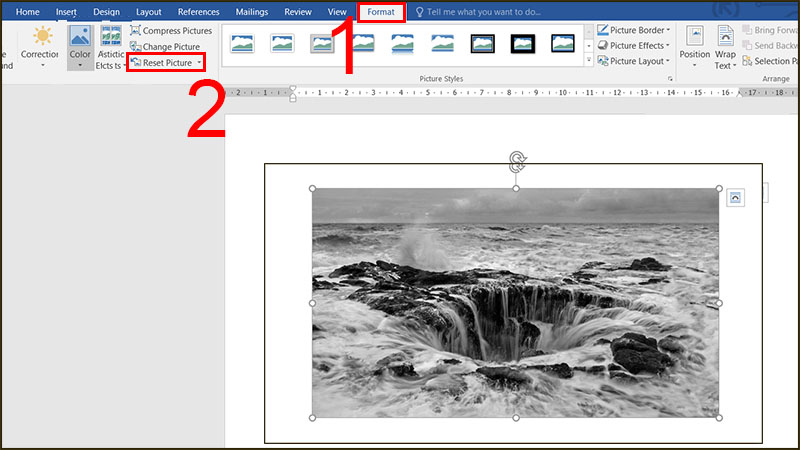 Cách khôi phục ảnh về trạng thái đầu