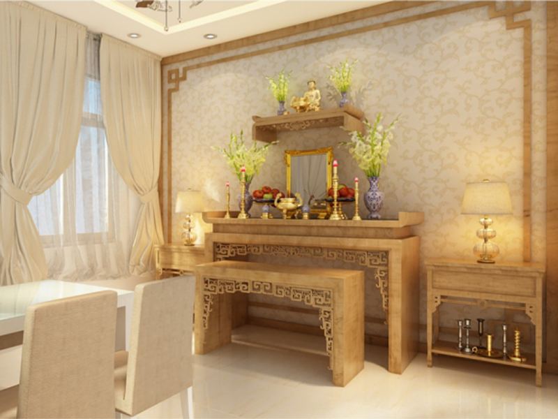 Một trong những điều cấm kỵ mà nhiều gia đình Phật tủ mắc phải chính là đặt sai vị trí bàn thời.
