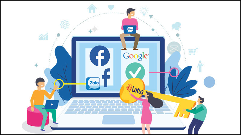 Add xuất hiện ở các trang mạng xã hội như Facebook, Zalo,...