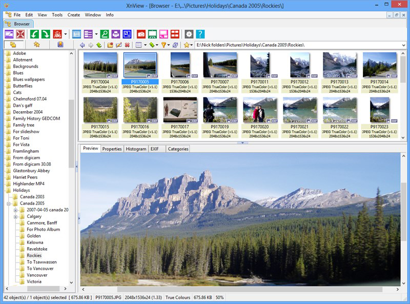 XnView là trình tạo ảnh miễn phí cho phép bạn duyệt và sắp xếp các bộ sưu tập ảnh theo nhiều cách khác nhau