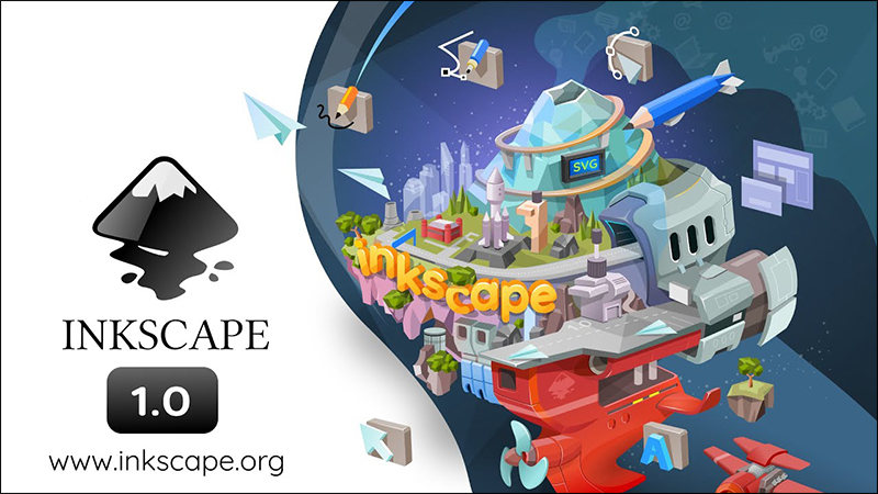 Inkscape là một trình soạn thảo đồ họa vector miễn phí 