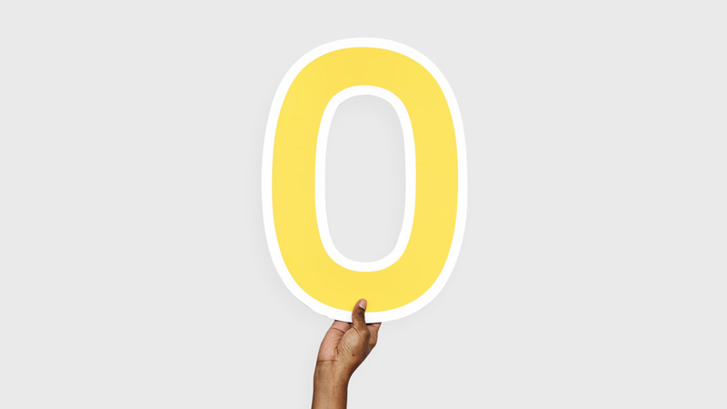 Số 0 mang ý nghĩa tượng trưng cho sự bắt đầu