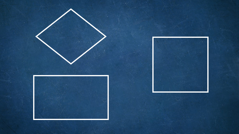 Hình vuông có đầy đủ tất cả tính chất của hình chữ nhật và hình thoi