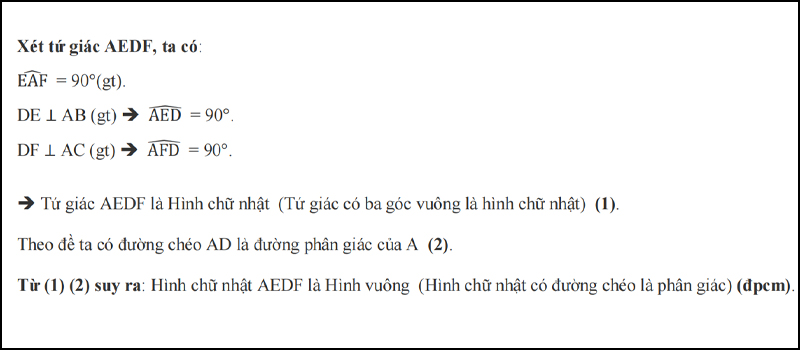 Bài giải cách chứng minh 2