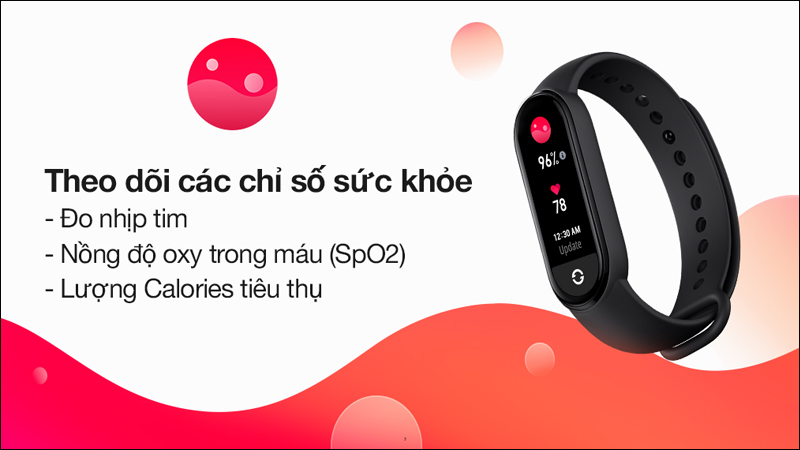 Tính năng đo nồng độ oxy trong máu và lượng Calories tiêu thụ