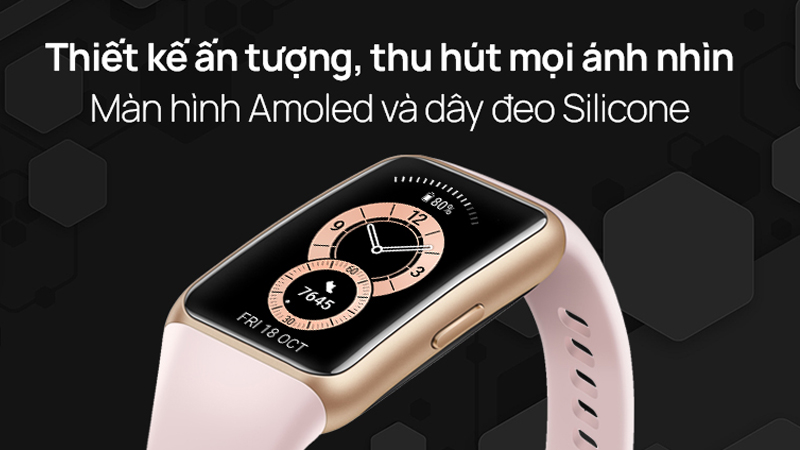 Thiết kế của Huawei band 6 vô cùng ấn tượng