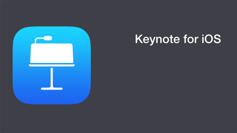 Keynote được dùng với hệ điều hành iOS