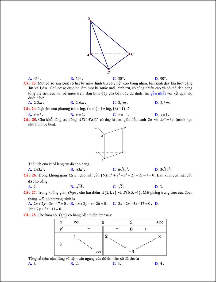Mã đề 103 - Trang 3