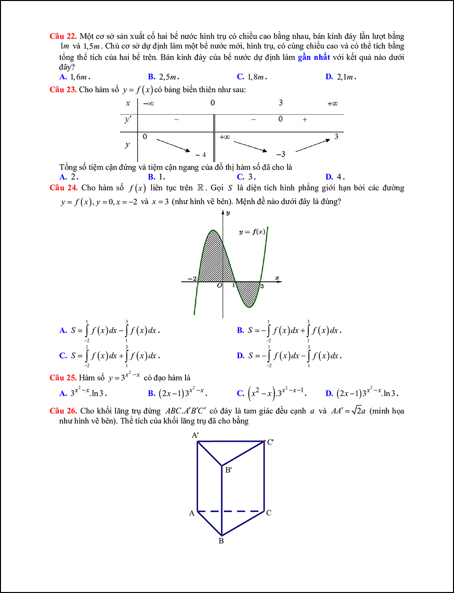 Mã đề 104 - Trang 3