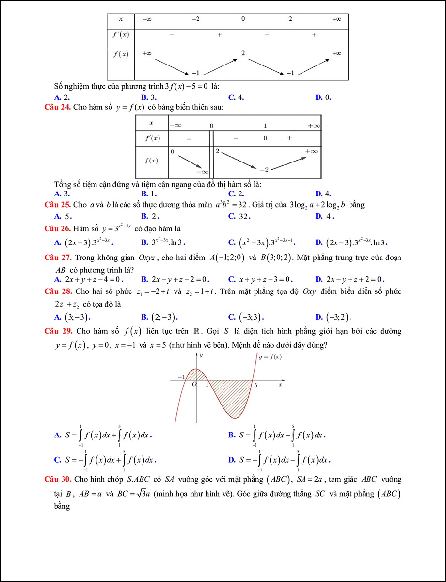 Mã đề 102 - Trang 3