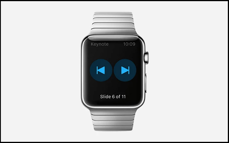 Bạn có thể chuyển đến các slide theo ý muốn bằng Apple Watch