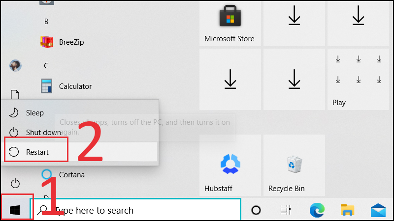 Khởi động lại máy tính Khởi động lại máy tính