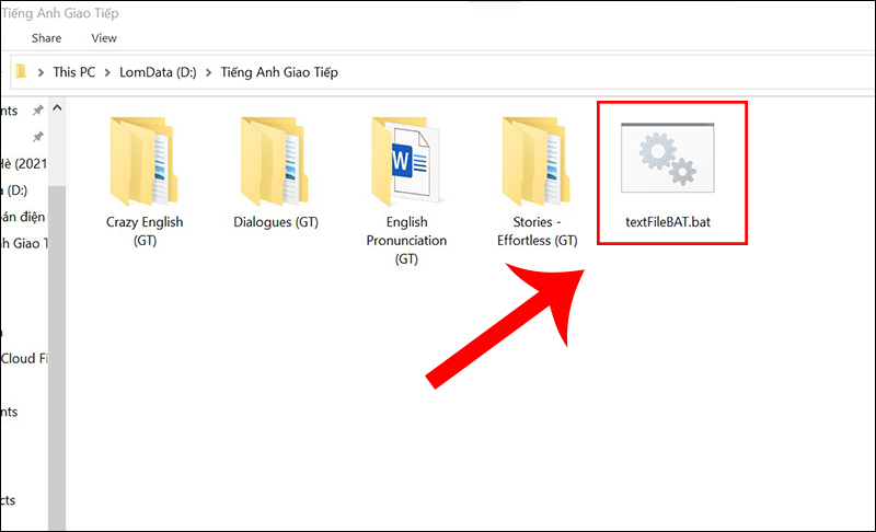 Tạo file BAT đã hoàn tất