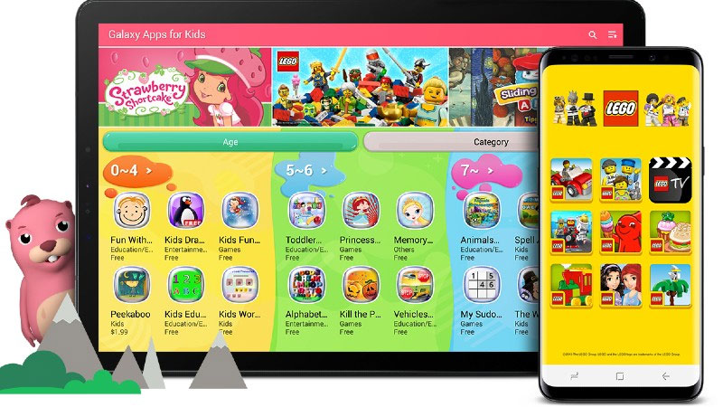 Học và chơi trong chế độ trẻ em