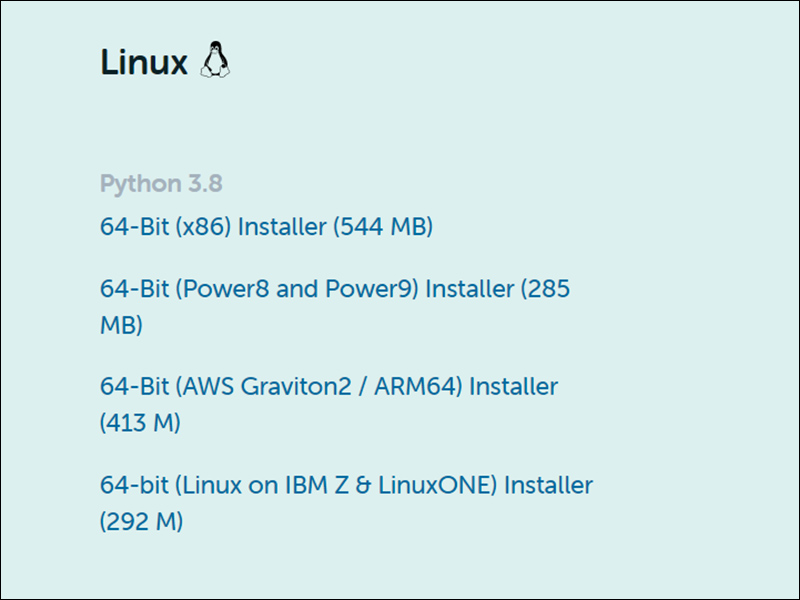 Các phiên bản Anaconda trên Linux