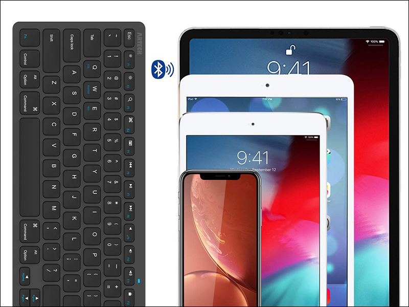 Anker Ultra-Slim Bluetooth Keyboard tương thích với nhiều thiết bị