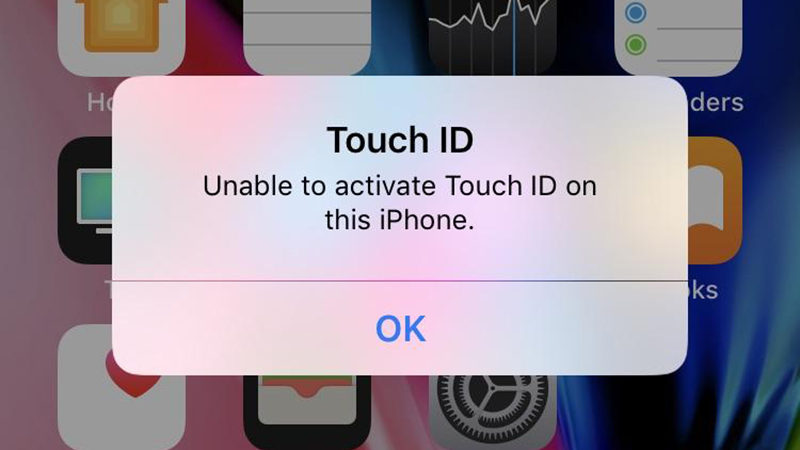 iPhone mất vân tay không thể sử dụng được cảm biến vân tay Touch ID