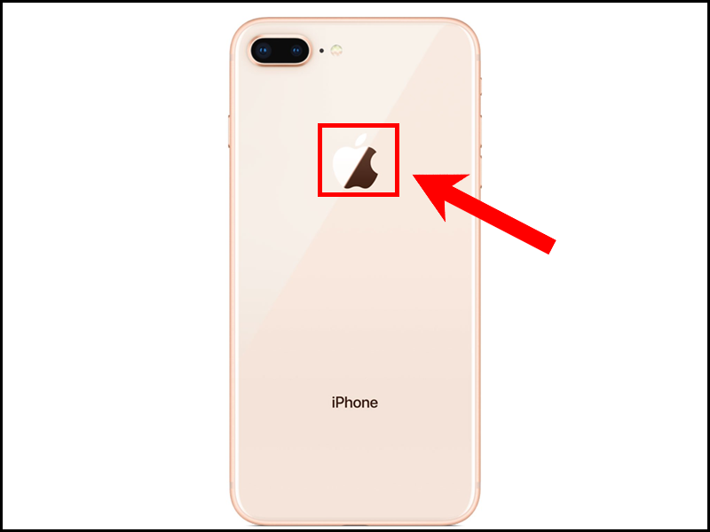 Nhấp 2 lần ngón tay vào logo Apple đằng sau để chụp ảnh màn hình