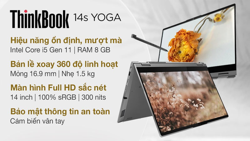 Laptop Lenovo ThinkBook 14s Yoga ITL i5