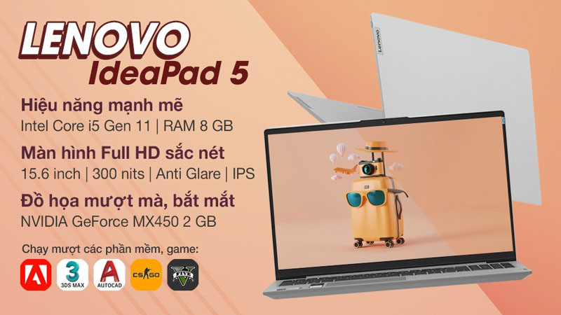Lenovo IdeaPad 5 có hiệu năng vượt trội
