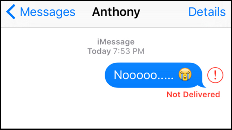 Lỗi gửi tin nhắn iMessage trên iPhone