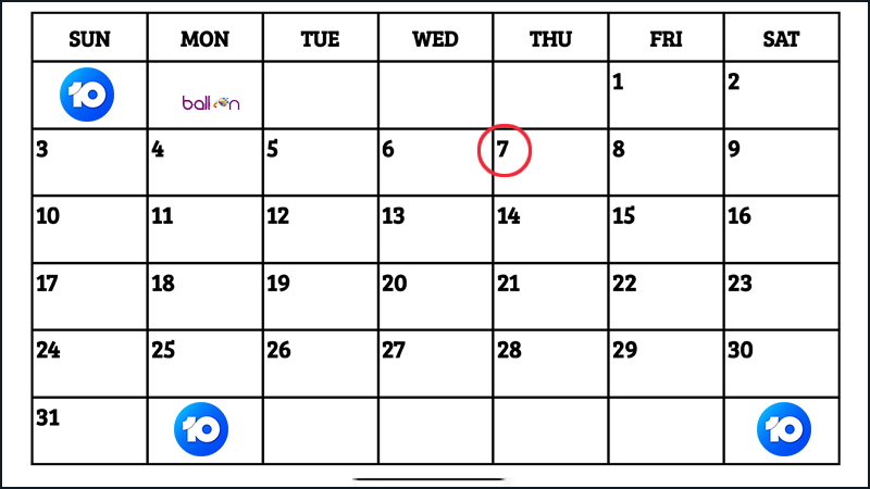 Ngày 7/10/2021 rơi vào thứ Năm
