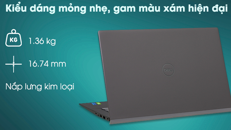 Dell Vostro 5402 i7 có thiết kế sang trọng, mỏng nhẹ