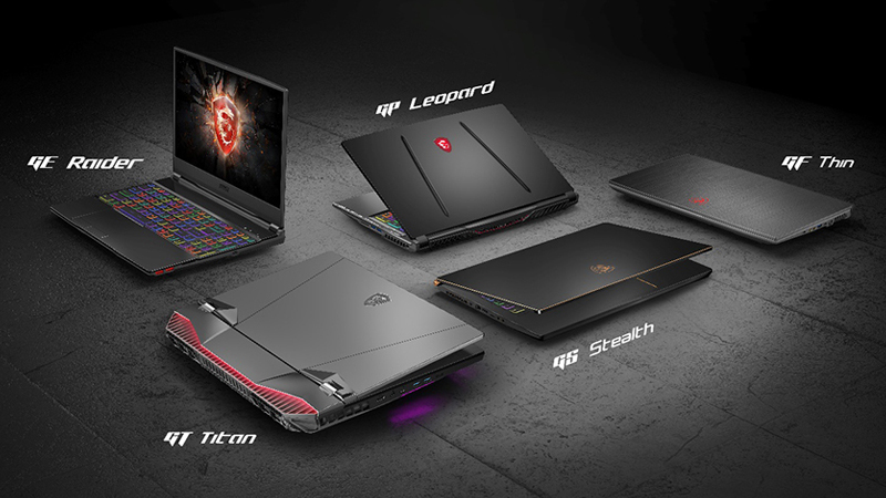 Các dòng laptop MSI