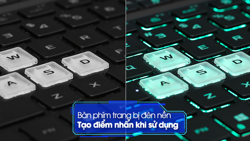 Bàn phím nổi bật của laptop