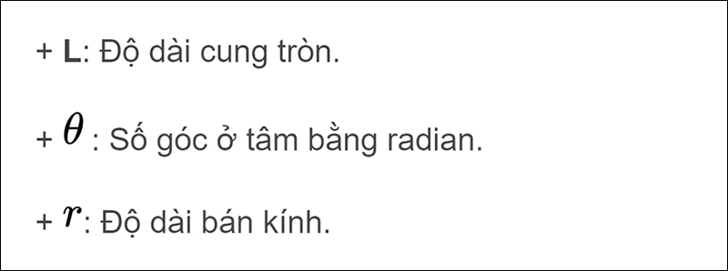 Chú thích kí hiệu