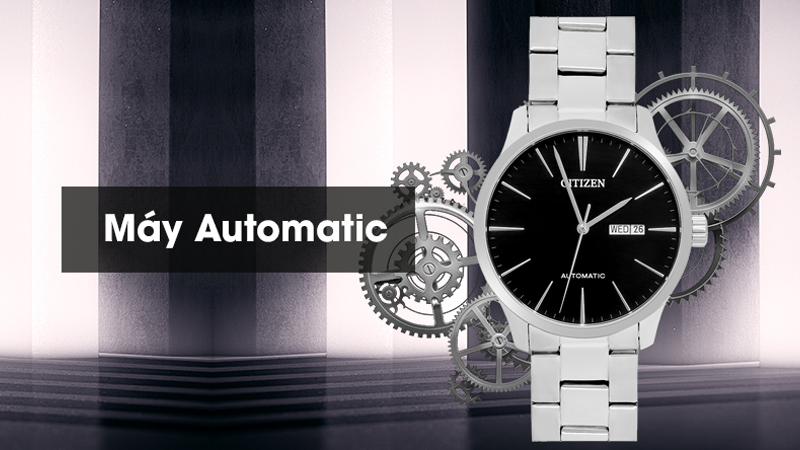 Đồng hồ Citizen 40 mm Automatic Nam là chiếc đồng hồ cơ tự động với tuổi thọ cao