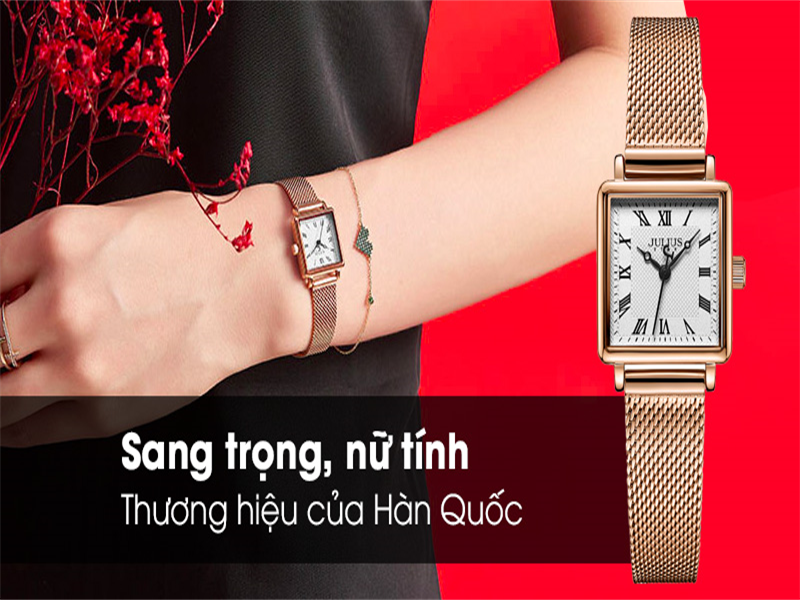 Đồng hồ nữ Julius Star JS-031D thiết kế quý phái, sang chảnh