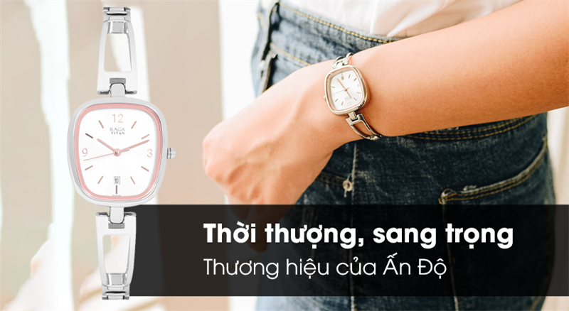 Đồng hồ nữ Titan 2604SM01 thiết kế hiện đại, tinh tế