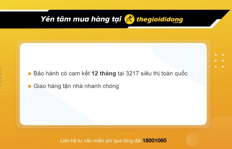 Chính sách bảo hành hấp dẫn tại Thế Giới Di Động