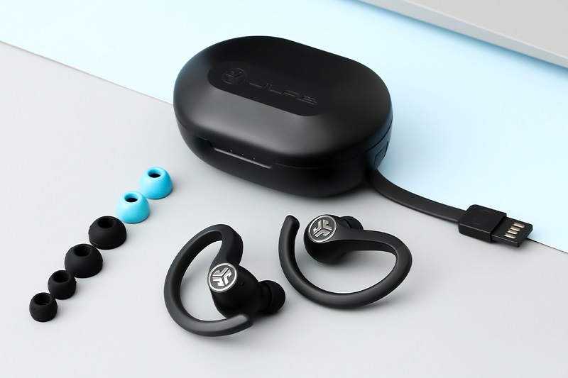 Tai nghe Bluetooth JLab JBuds Air Sport Đen sở hữu nhiều tiện ích