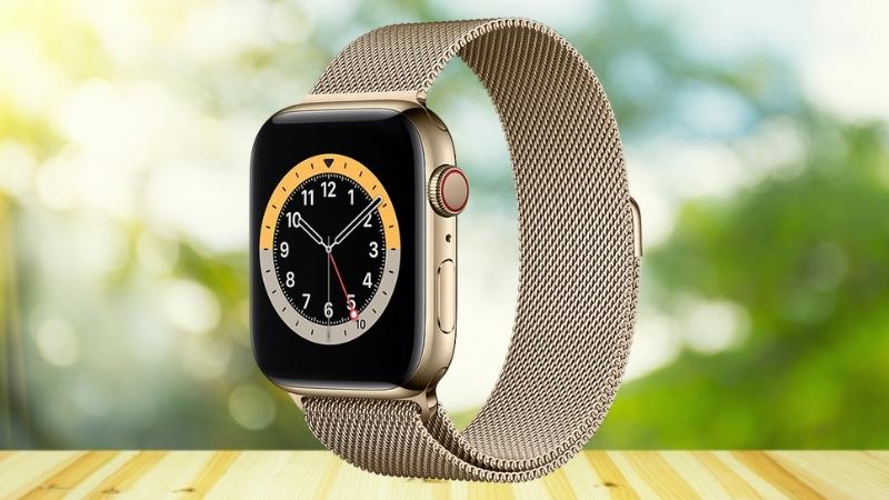 Apple Watch S6 LTE sở hữu dây đeo sáng bóng