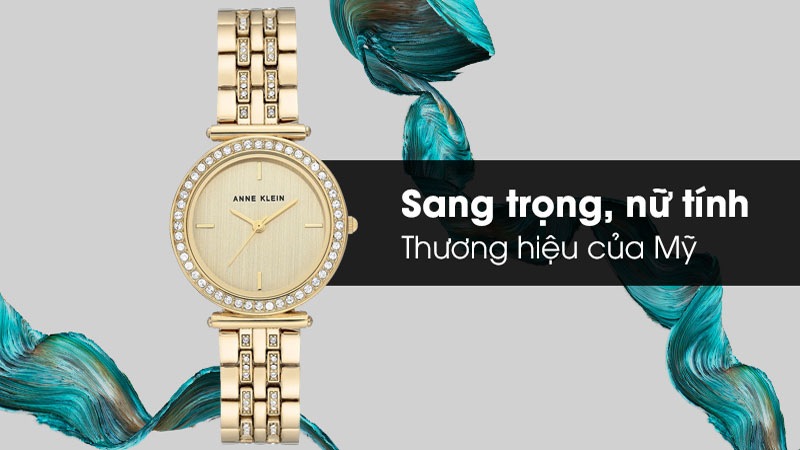 Thiết kế đồng hồ nữ Anne Klein AK/3408CHGB