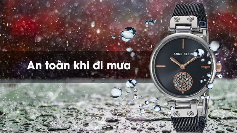 Đồng hồ nữ Anne Klein AK/3001BLRT có chỉ số chống nước 3 ATM