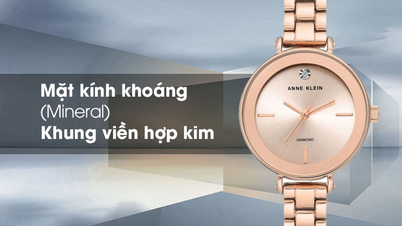 Đồng hồ nữ Anne Klein AK/3386RGRG - Đính kim cương