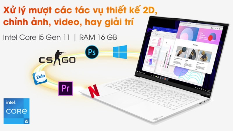Lenovo Yoga Slim 7 chỉ mỏng 15 mm, có trọng lượng chưa đến 1 kg nhưng đạt chuẩn độ bền rất cao